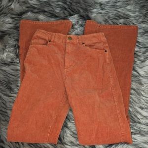 Bell bottom corduroy pants